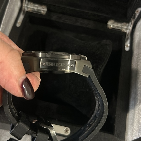 Brera Men’s Watch Black on Black Combination - With box - Picture 5 of 9